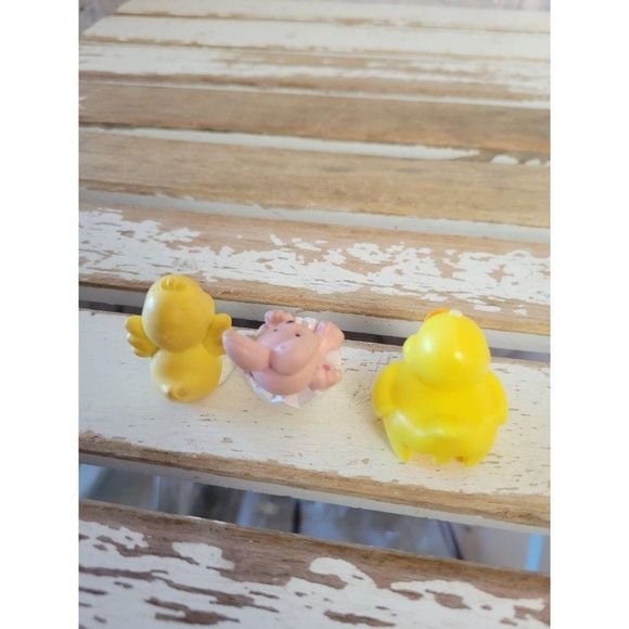 Mini Easter Bunny chicken village decor home - Picture 3 of 4